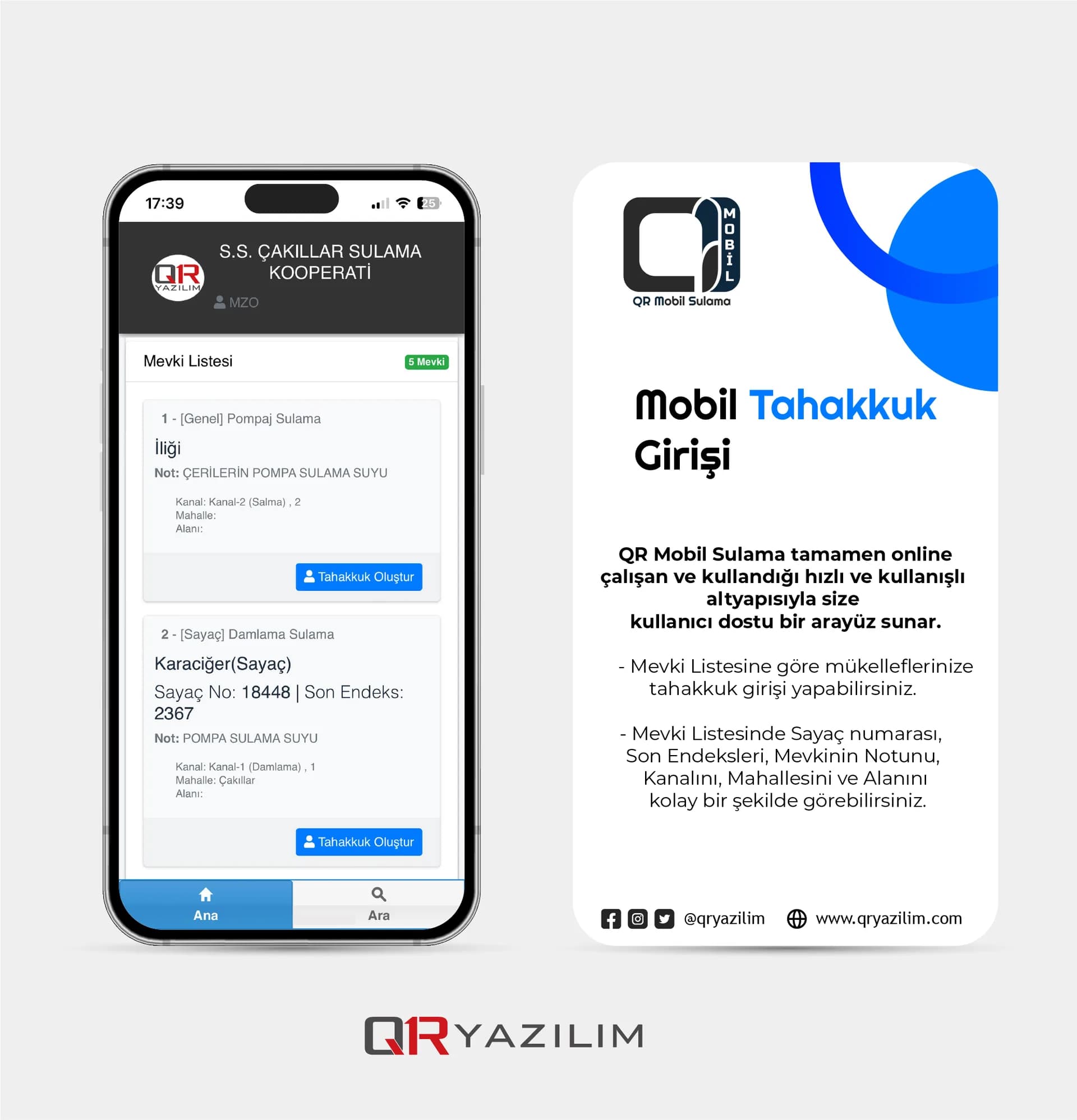 QR Mobil Sulama